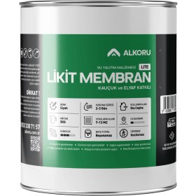 Resim Alkoru 5 kg Lite Likit Membran Kauçuk ve Elyaf Katkılı Sıvı Su Yalıtım Malzemesi 