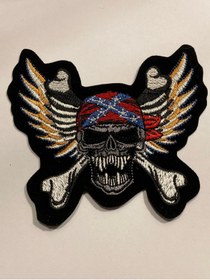 Resim StüdyoÜmitTişört Skull Iskelet-kurukafa Gothıc Pırate Bıker,pantera Patch-peç,arma Ve Kot Yaması 