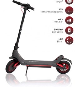 Resim PiranTech A1 Max Elektrikli Scooter 350W Güç - Kırmızı 