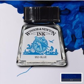 Resim Winsor & Newton Drawing Ink Çini Çizim Mürekkebi 032 Blue 