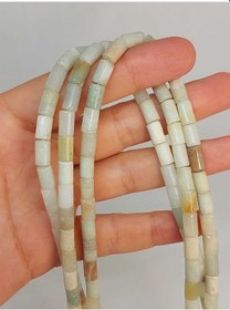 Resim Amazonit Taşı Silindir Kesim 5.5x7.5mm Dizi 49318 
