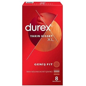 Resim Durex Yakın Hisset Prezervatif XL 8'li 