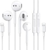 Resim 2 Paket - iPhone Kulaklıklar Kablolu Kulaklıklar Kulaklık Nosie Azaltma Dahili Mikrofon ve Ses Kontrolü Kulaklıklar iPhone 14/13/12/11/XR/XS/X/8/7/SE/Pro/Pro Max/Destek Tüm iOS Sistemi 