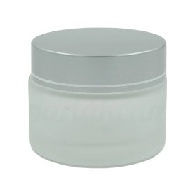 Resim 10ml Şeffaf Buzlu Cam Krem Kavanozu, 24 Adet, Kozmetik Kavanoz,krem Kavanozu, Cam Kavanoz 