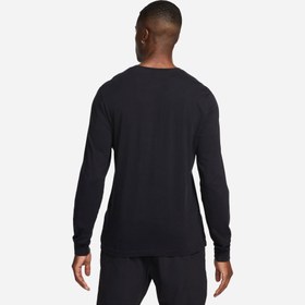 Resim Nike Sportswear Club Erkek Siyah Uzun Kollu T-Shirt 