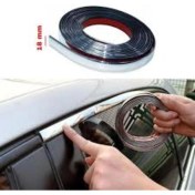 Resim Woodhub Fiat Tipo 1,8cm Genişlik 5 Metre Boy Krom Nikelaj Düz Şerit Dekoratif Çıta 