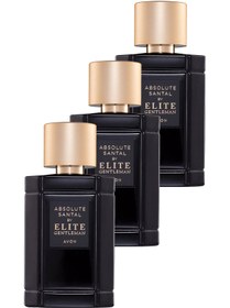 Resim Avon Elite Gentleman Absolute Santal Erkek Parfüm Edt 50 Ml. Üçlü Set 