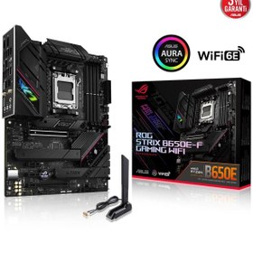 Resim ASUS Rog Strıx B650e-f Gamıng Wıfı-6 Ddr5 Hdmı Dp Pcıe 16x V5.0 Am5 Atx 