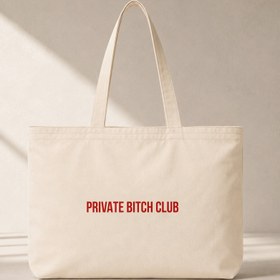 Resim Private Bitch Club Club Tote Bag 