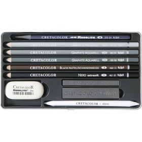 Resim Cretacolor Drawing Set Karakalem Eskiz Çizim Seti 10 Parça N11.136 