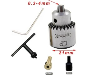 Resim Depolife Motor Için Anahtar Sıkmalı Mini Mandrel 4mm Mandren Okul Proje Ödev Hobi 3.2 mm 5 mm Profesyonel 