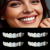 Resim 6 adet Ayarlanabilir Beyaz Diş Kaplaması - Erkekler ve Kadınlar için Rahat Üst ve Alt Diş Koruyucuları - Temizlemesi Kolay, Doğal Görünüm - Partiler, Doğum Günü ve Günlük Kullanım için İdeal - Tüm Mevsimler için Diş Koruma, Parti Diş Koruma | Doğal Görünüm Diş Koruyucuları | Ayarlanabilir Diş Koruyucuları, Diş Beyazlatma 