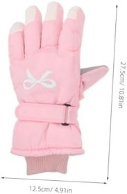 Resim ABOOFAN Kadınlar Için 1 Çift Su Geçirmez Kış Eldivenleri Kaymaz Snowboard Eldivenleri Soğuk Için Rüzgar Geçirmez Ve Isı Yalıtımlı Kayak Eldivenleri Bisiklet Ve Açık Hava 