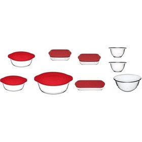 Resim Paşabahçe Borcam Ve Saklama Setleri - Arda Türkmen Hazırlık Setli 9 Parça 