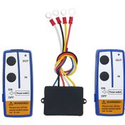 Resim Vkemall 12v Kablosuz Vinç Kumandası: 50ft Menzilli, 2 Uzaktan Kumandalı, Pil İle Çalışan 