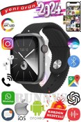 Resim General Mobile GM 20 Uyumlu Akıllı Saat Watch 9 Max+2024 45mm Kordon Hediyeli Amoled Ekran 