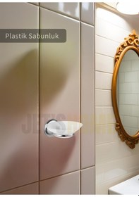Resim Jet's Home Sabunluk Paslanmaz Katı Sabun Tutucu Sabun Düzenleyici Plastik Krom Krom 