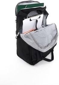 Resim Unisex Suya Dayanıklı Krinkıl Kumaş Çok Gözlü Siyah Laptop Okul Ve Sırt Çantası 