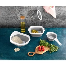 Resim Megaw 4'lü Katlanabilir Mutfak Seti-Akordeon Mutfak Seti 