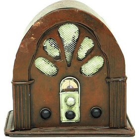 Resim Radyo Kumbara Vintage El Yapımı Dekoratif Hediyelik 