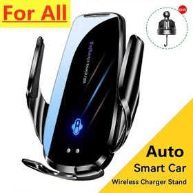 Resim Araba Kablosuz Şarj Standı Otomatik Araba Havalandırma Montajlı Telefon Tutucu Dock Hızlı Kablosuz Şarj İstasyonu Braketi Kızılötesi Algılama Cihazlar iPhone 16 15 14 13 12 X ProMax Plus Mini için for Samsung S25 S24 S23 Xiaomi 14 13 12 için Doğum Günleri İçin Uygun 
