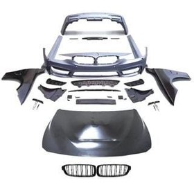 Resim Bmw 3 Serisi F30 2012-2018 İçin Uyumlu M3 Görünüm Bodykit (Çamurluk ve Kaput Dahil Set) 
