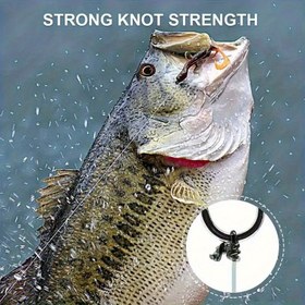 Resim 200m Şeffaf Fluorokarbon Olta İğnesi, 4.4kg-21kg Görünmez İp, Güçlü Şok Emme, Tuzlu ve Tatlı Suyun Her Şeyi İçin Uygun 