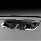Resim Üç Renkli Karbon Fiber Araba Enstrüman Bmw E90 2005-2012 İçin Büyük Outlet Dekoratif Etiket 1 Adet 