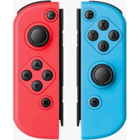 Resim Switch Joy-Con Controller Neon Mavi Kirmizi Switch Uyumlu Joycon ( Switch / Switch OLED Uyumlu ) 