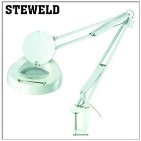 Resim Steweld 8064-1cp 3d Floresanl Işıklı Masa Mengeneli Büyüteç 