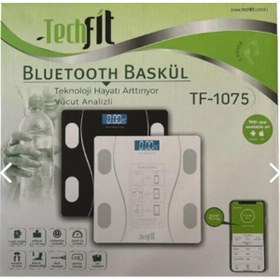 Resim Genel Markalar Techfit Dijital Baskül TF-1075 (Bluetooth Özellikli) Hassas Ölçüm (2.5-180kg) 