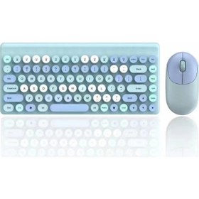 Resim Maiyame Oyuncu İçin 2.4g Kablosuz Klavye Ve Mouse Seti - 86 Tuşlu Ergonomik Tasarım Windows Tüm Sürüm Diğer 