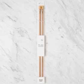 Resim La Mia Whitewood 5.5 mm 36 cm Ahşap Örgü Şişi 