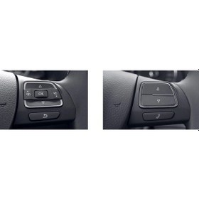 Resim Golf 6 Direksiyon Kaplaması Tuş Çerçevesi Plastik Mat Jetta B7 Cc 