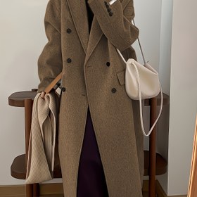 Resim Kadınlar İçin Şık Resmi ve Günlük Kaban - Düğmeli Ön Kapamalı, Makinede Yıkanabilir Yapılı Kışlık Dış Giyim - Ofis, Parti, Gündelik Kıyafetler - V70577, Hafif Dokulu Detaylı Ofis Montu 