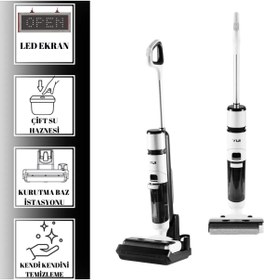 Resim Yui DS25 Pro Max Dijital Ekranlı Islak-Kuru Zemin Temizleyici 