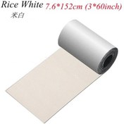 Resim Kalınlaşmış Kendinden Yapışkanlı Deri Tamir Mobilya Masa Kanepe Araba Koltuğu Rice White L 