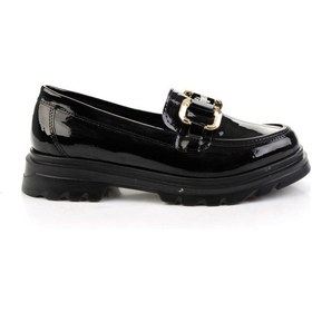 Resim Siyah Kadın Loafer Ayakkabı K01823060998 Çok Renkli 