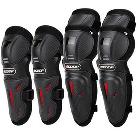 Resim Suofeng Adet Yetişkin Dizlik, Dirseklik Ayarlanabilir. Diz Kapağı, Pedleri Koruyucu. Dirsek Zırhı Motosiklet, Bisiklet Yarışları İçin. Siyah 