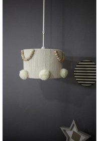 Resim Inka Ekru Makrome Avize Çocuk Odası Avize Bebek Odası Avize 0102 