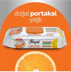 Resim Easy Clean Süper Yüzey Temizlik Mutfak Havlusu&Mendili Portakal Yağlı 4X50 (200 Yaprak) 