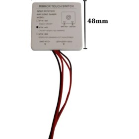 Resim Dora Led 12-24V 5A Dokunmatik (Touch) Ayna Arkası Sensör Ayna Lambası Banyo Aynası Mobilya Sensörü 