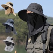 Resim 1 Adet Geniş Kenarlı Yazlık Güneş Şapkası - Bisiklet, Balıkçılık ve Yürüyüş için Dış Mekan Şapka - Makinede Yıkanabilir Kumaş, Beyaz, Güneş Koruyucu Başlık, Nefes Alabilen Baş Aksesuarı 