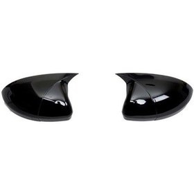 Resim Corolla 2013-2018 Içın Uyumlu Pıano Black Yarasa Ayna Kapak 