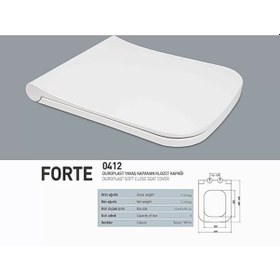 Resim Nkp Forte Duroplast Yavaş Kapanan Klozet Kapağı - Nkp0412 