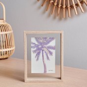 Resim KPM Dekoratif Çift Taraflı Fotoğraf Çerçevesi - Bej - 10x15 cm 