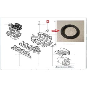 Resim Emme Manifold Boğaz Contası Tk. 4ad. Kangoo 1.9 Dzl. F8q 7701066962 