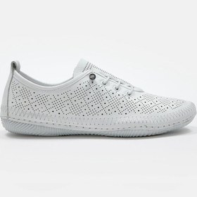 Resim NILUFARR Mariable Beyaz Hakiki Deri Kadın Sneaker | Orjinal 