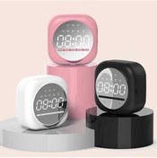 Resim Vkemall Kablosuz Bluetooth Hoparlörlü Çalar Saat - Led Ekranlı, Ayarlanabilir Parlaklık 112 Karakter 