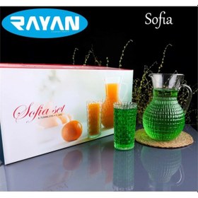 Resim Sofia 7 Parça Sürahi Meşrubat Seti Royaleks-82656 
